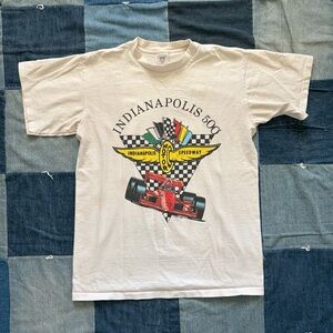 vtg indy 500 racing speedway tshirt 90s car delta size L